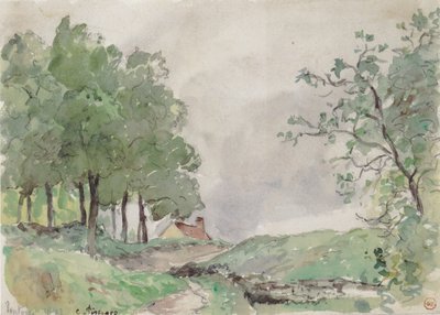 Paysage près de Pontoise - Camille Jacob Pissarro